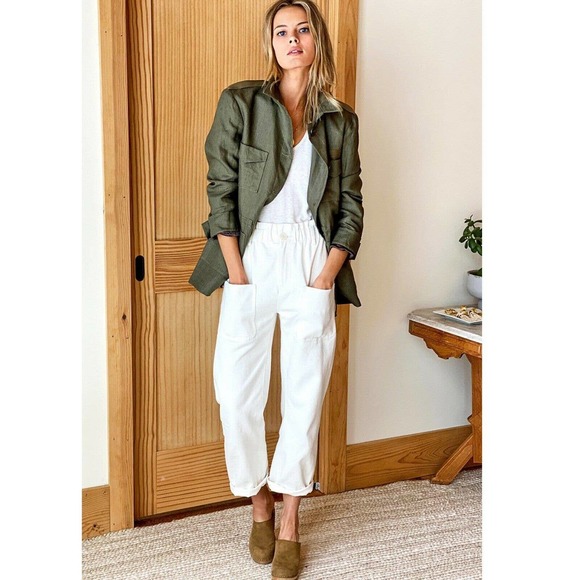 Emerson Fry Little Army Jacket NWT Linen Green - Picture 8 of 8